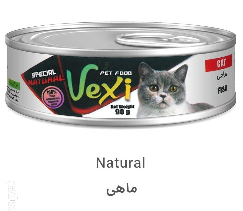کنسرو طبیعی گربه وکسی طعم ماهی