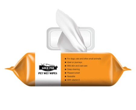 دستمال مرطوب، مخصوص حیوانات خانگی، 50 عددی، گلد پد