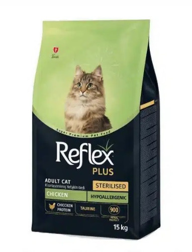 غذای خشک گربه عقیم شده با طعم مرغ رفلکس پلاس