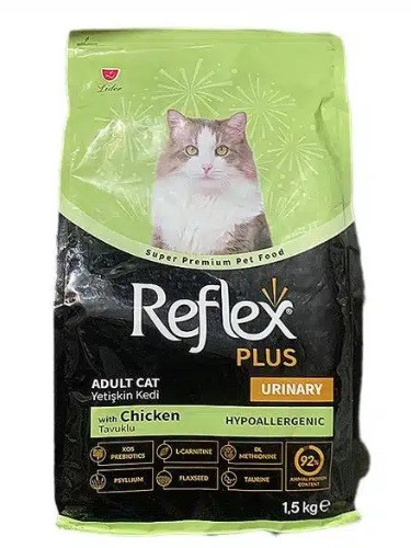 غذای خشک گربه یورینری با طعم مرغ رفلکس پلاس