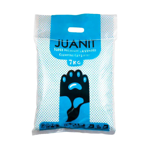 خاک گربه سوپر پریمیوم با عطر لوندر ژوانیت وزن 7 کیلوگرم
