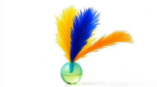 اسباب بازی توپ شیطونکی پرنده مخصوص گربه