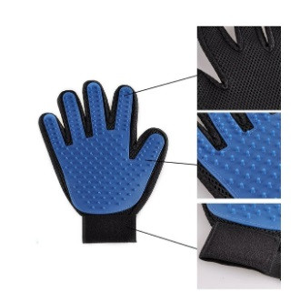 دستکش ماساژ و شستشو و مو جمع کن سگ و گربه