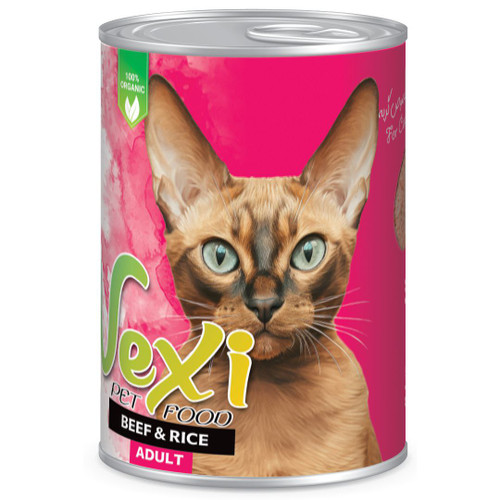 کنسرو پته گربه گوشت و برنج وکسی