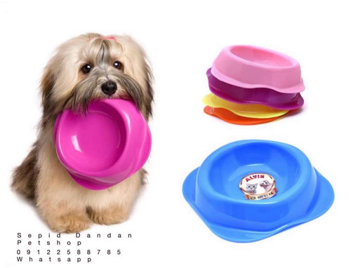 ظرف آب و غذا سگ و گربه پلاستیکی