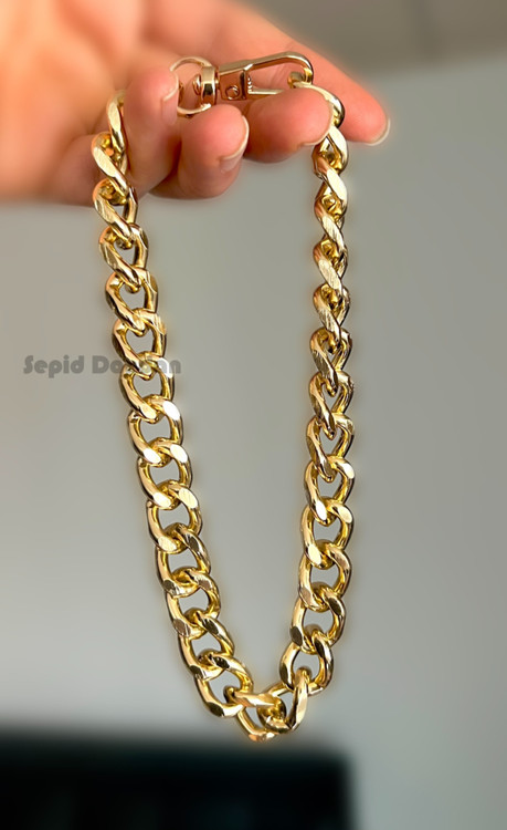 قلاده سگ زنجیری سبک طلایی