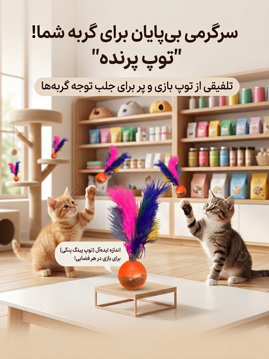 توپ بازی گربه
