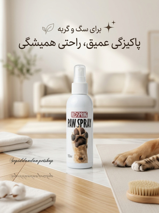 اسپری ضد عفونی کننده و تمیز کننده کف دست و پا رداسپرینگ